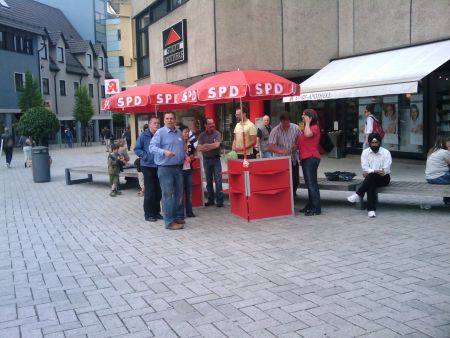 SPD Infostand Nagolder Vorstadtplatz 02.05.09