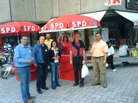 SPD Infostand Nagolder Vorstadtplatz 02.05.09