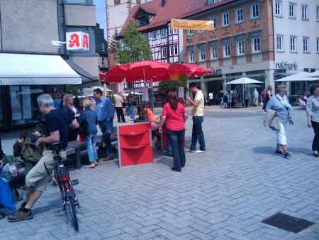 SPD Infostand Nagolder Vorstadtplatz 02.05.09