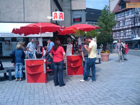 SPD Infostand Nagolder Vorstadtplatz 02.05.09