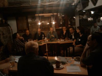 Diskussion mit Kandidaten in Emmingen.