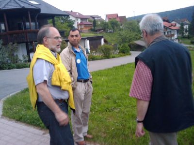 Ortsrundgang mit Kandidaten in Pfrondorf.