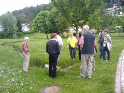 Ortsrundgang mit Kandidaten in Pfrondorf.