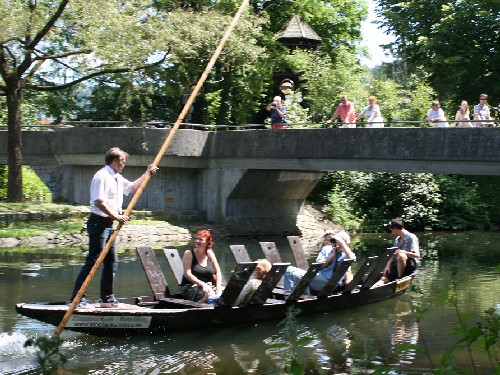 Stocherkahnfahrt mit Dr. Ulrich Hartmann.